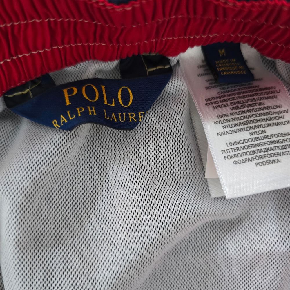 Polo‎ Ralph Lauren Navy Blue Cargo Pocket Swim Trunks Men's Medium - Picture 7 of 10